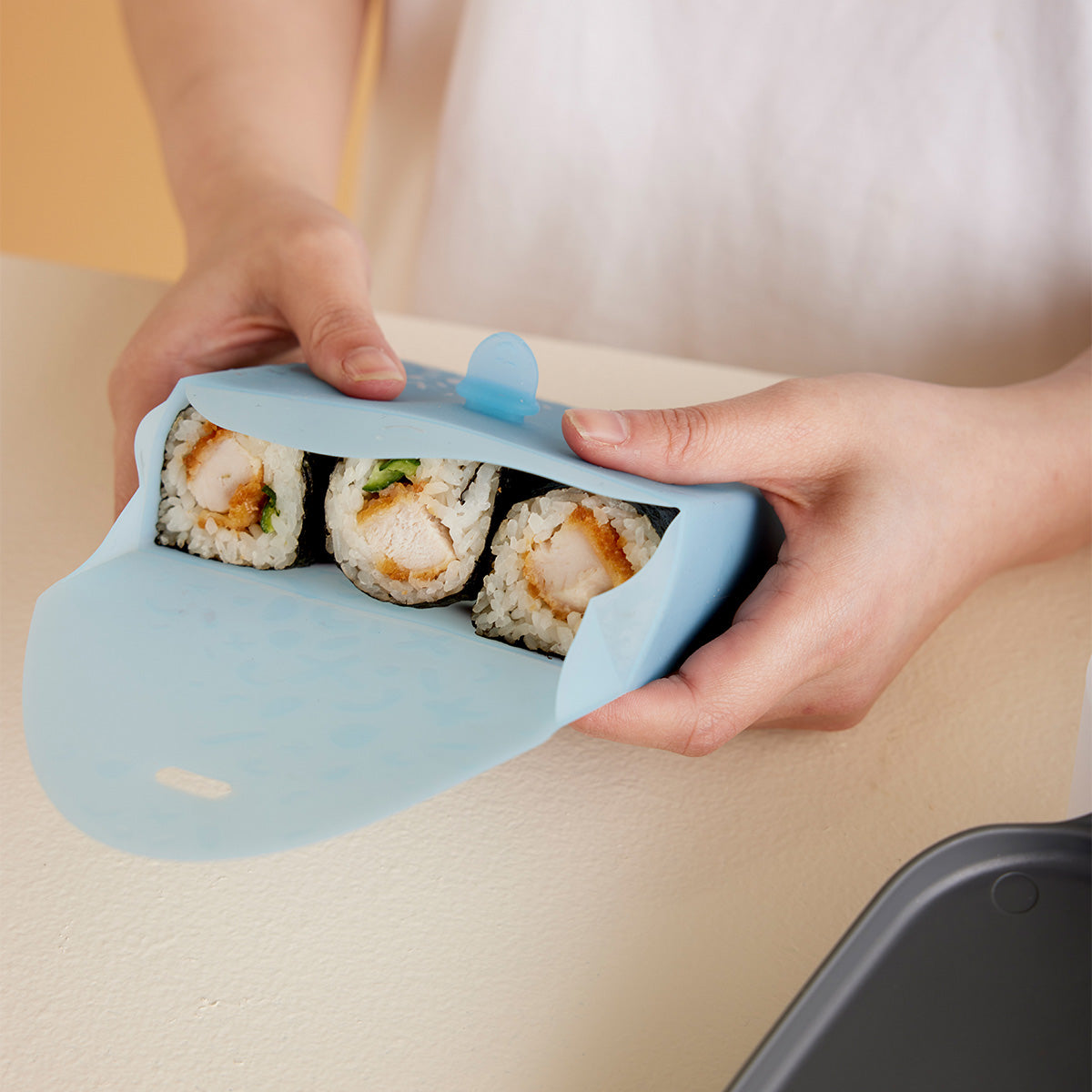 silicone lunch pocket | keep sandwiches fresh! no single-use plastics ...