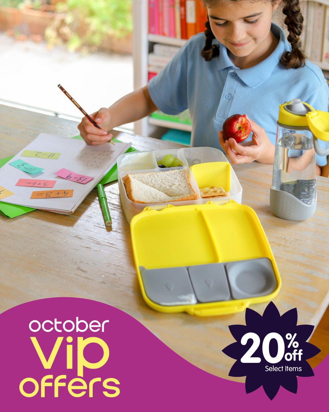 October VIP offers - 20% off select items