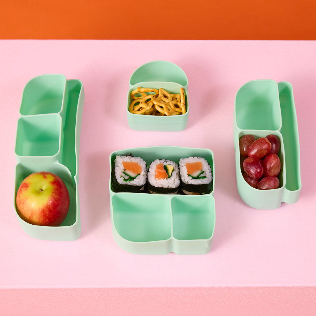 silicone bento buddy - lunchbox - forest
