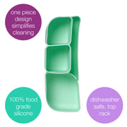 silicone bento tray - lunchbox - cosmic