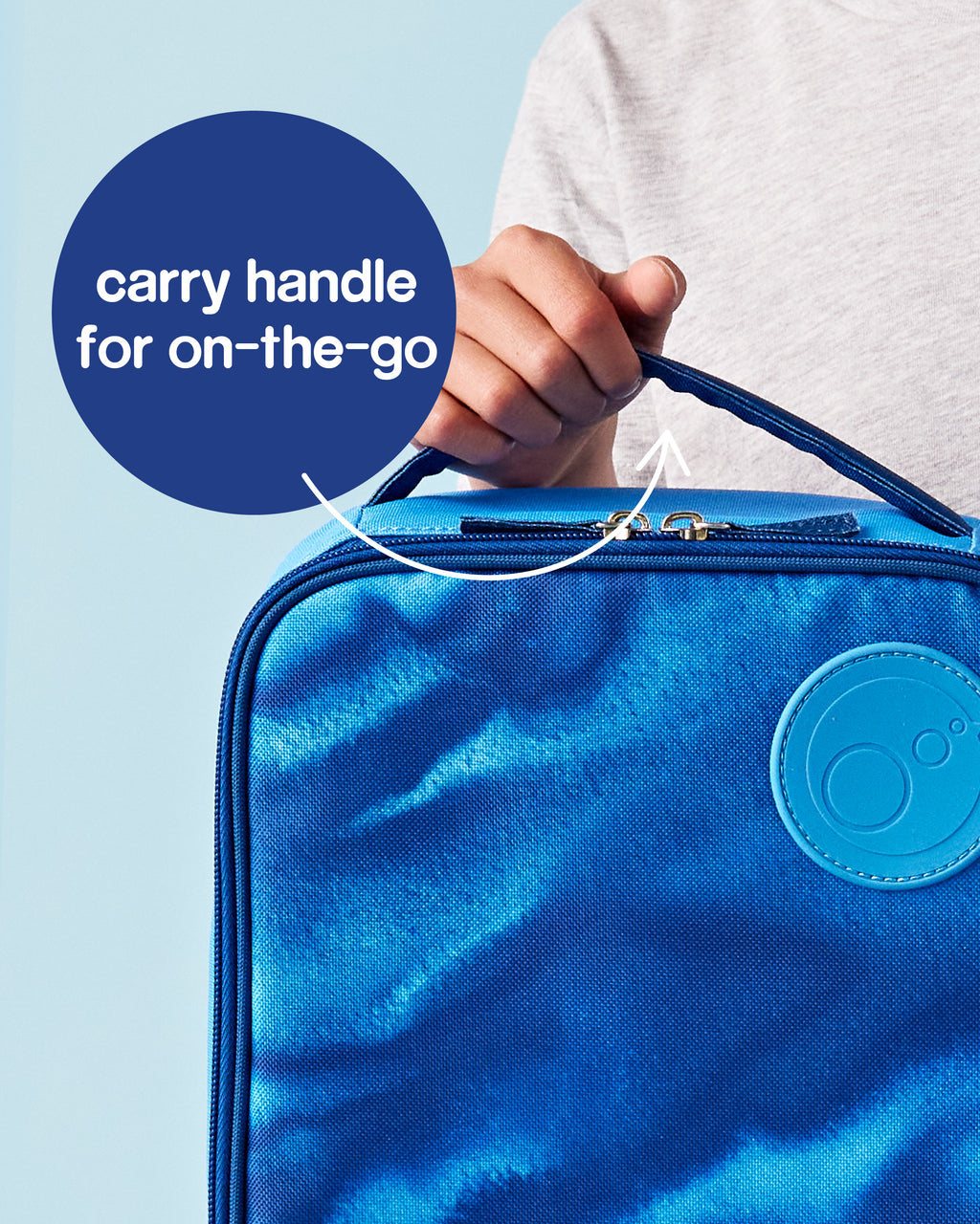 insulated lunch bag - deep blue