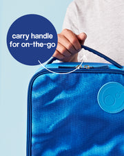 insulated lunch bag - deep blue