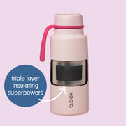 34oz insulated water bottle with flip top - lilac love