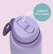 34oz insulated water bottle with flip top - lilac love