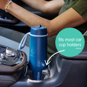 23oz insulated water bottle with flip top - white out