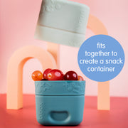 Silicone snack cups - ocean