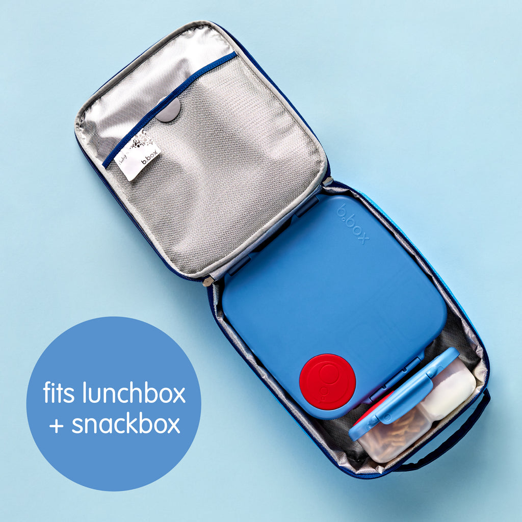 insulated lunch bag - deep blue