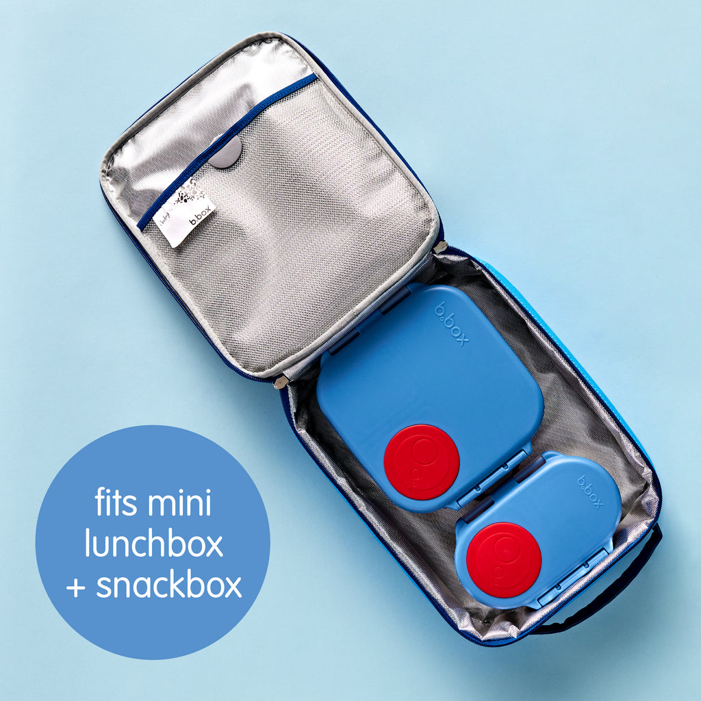 insulated lunch bag - deep blue