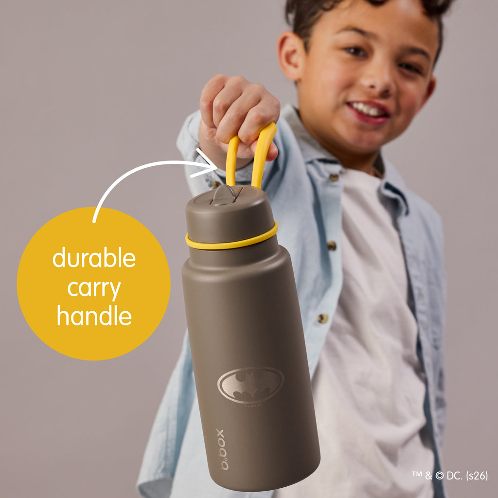 Batman by b.box - 34oz insulated water bottle with flip top