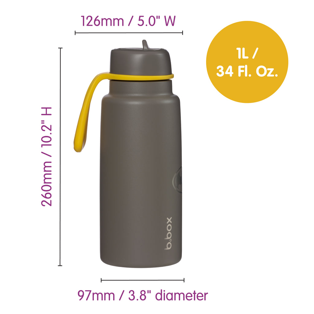 Batman by b.box - 34oz insulated water bottle with flip top