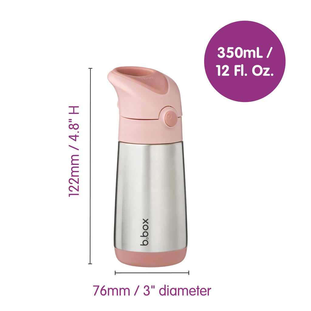 12oz insulated drink bottle - lilac pop