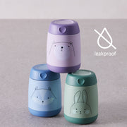 insulated food jar mini - friendly fox