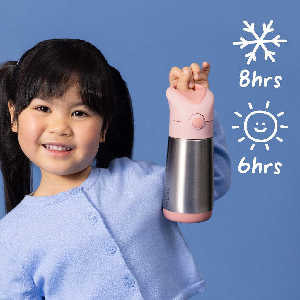 12oz insulated drink bottle - lilac pop
