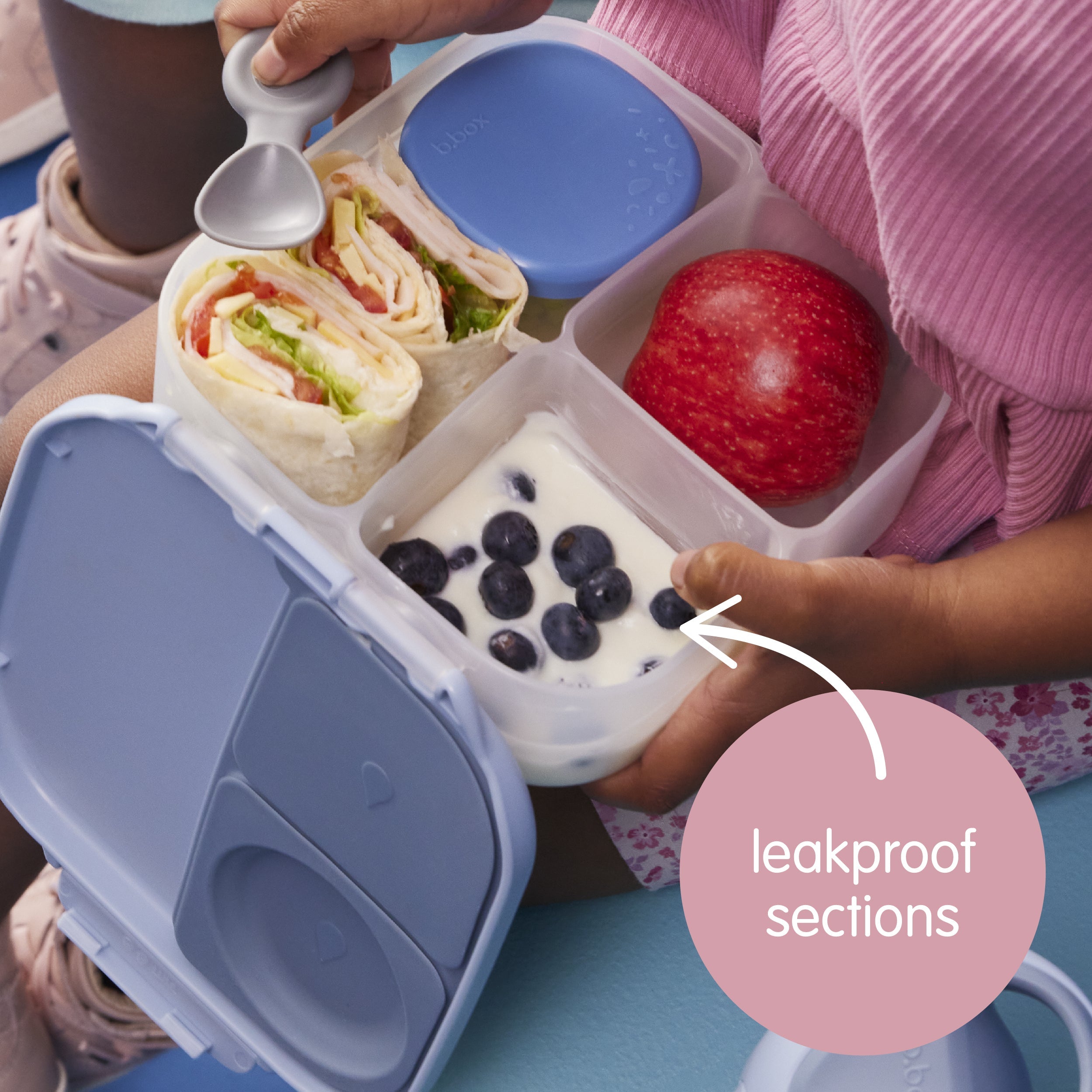 Luncbox Example Photo mini lunchbox - spearmint | small bento box lunch box for kids | b.box USA