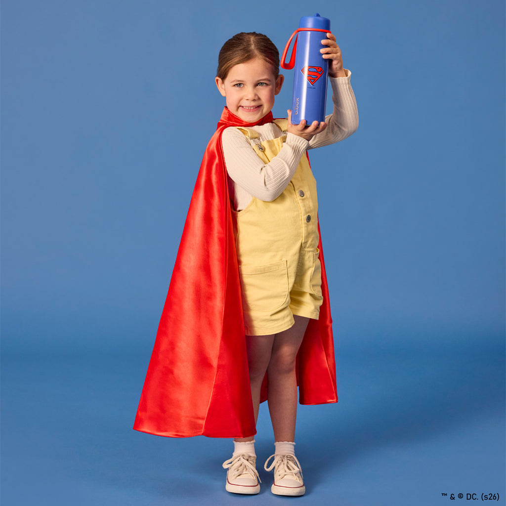 Superman by b.box - 23oz insulated water bottle with flip top