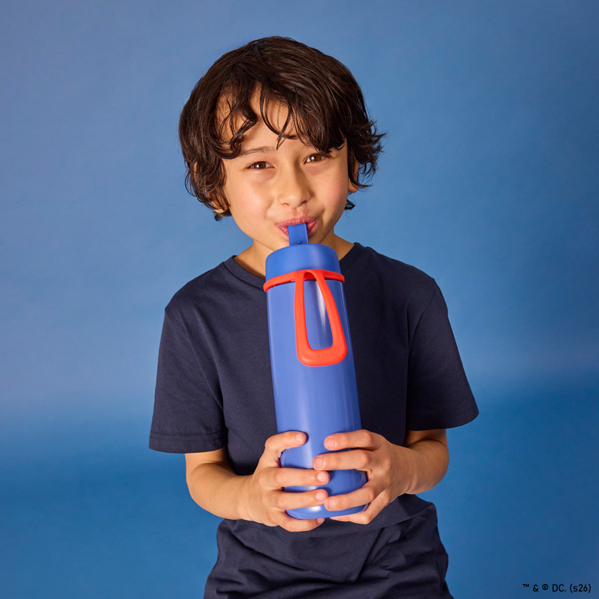 Superman by b.box - 23oz insulated water bottle with flip top