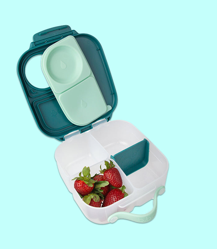 mini lunchbox - graphite | small bento box lunch box for kids | b
