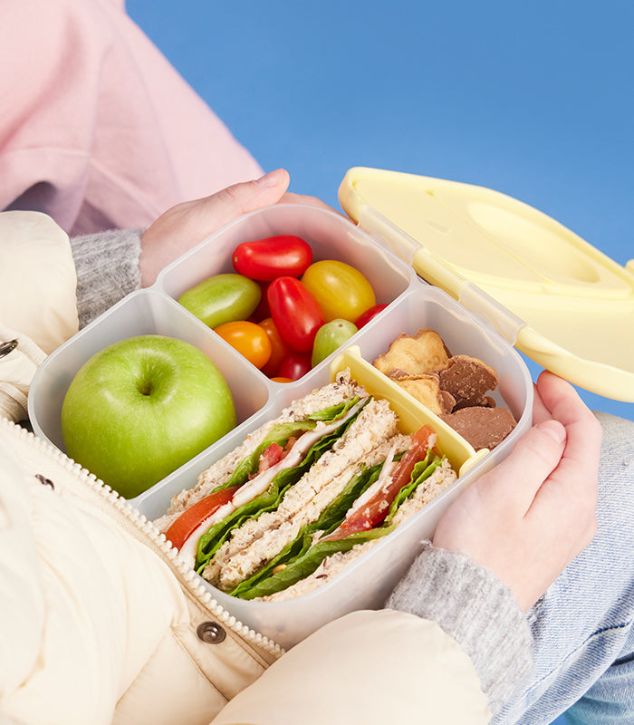 mini lunchbox - graphite | small bento box lunch box for kids | b
