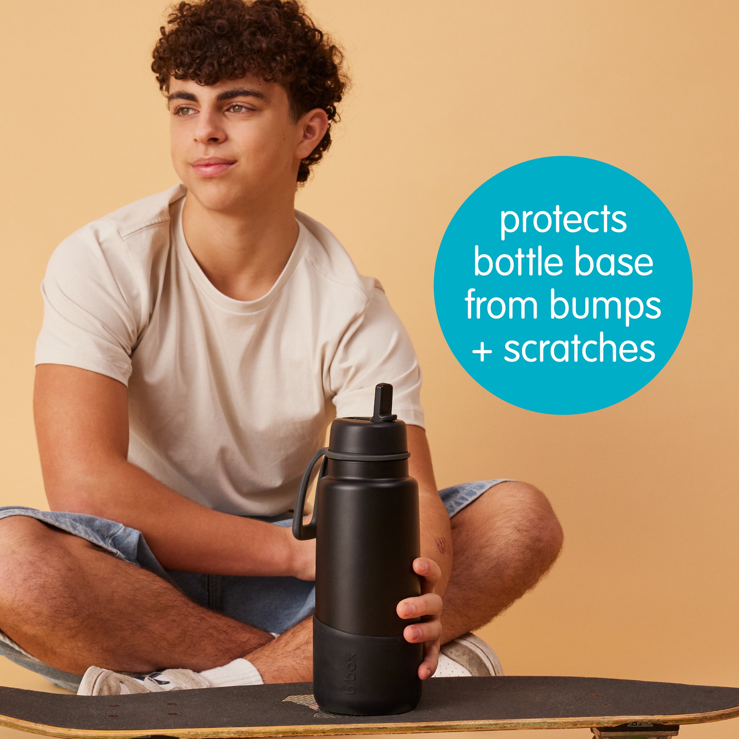 34oz insulated flip top bottle bumper - berry smoothie