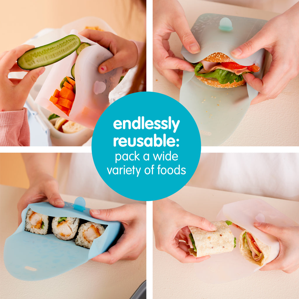 silicone lunch pocket - forest