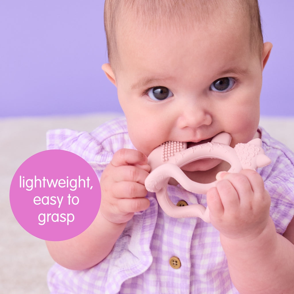 wrist teether - blush