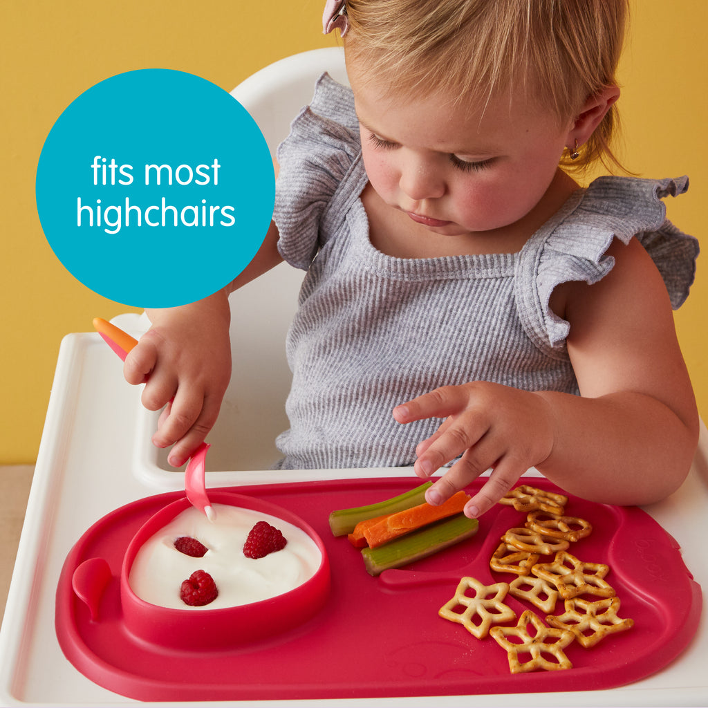 roll + go mealtime mat - latte