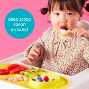 roll + go mealtime mat - latte