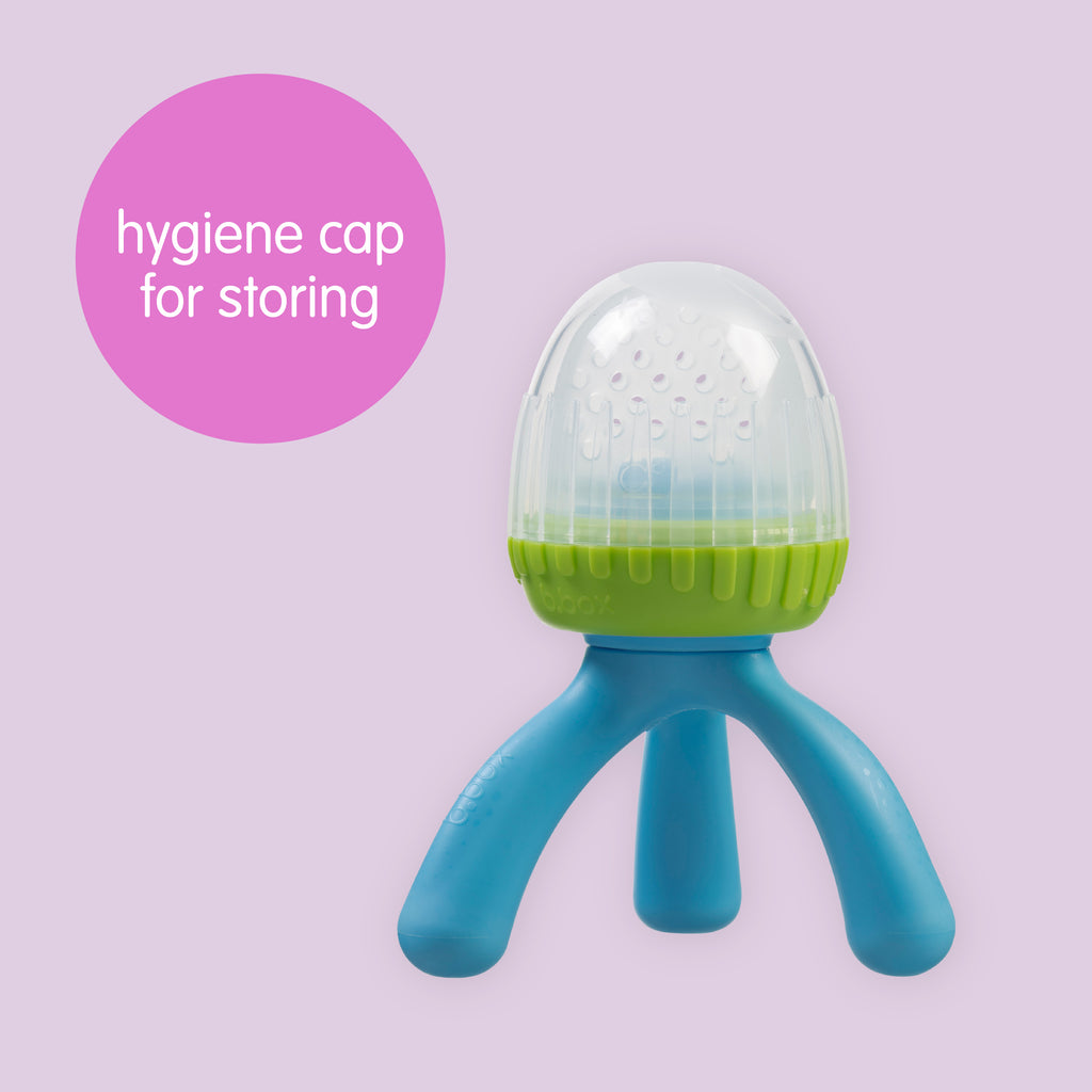 silicone fresh food feeder - lemon sherbet