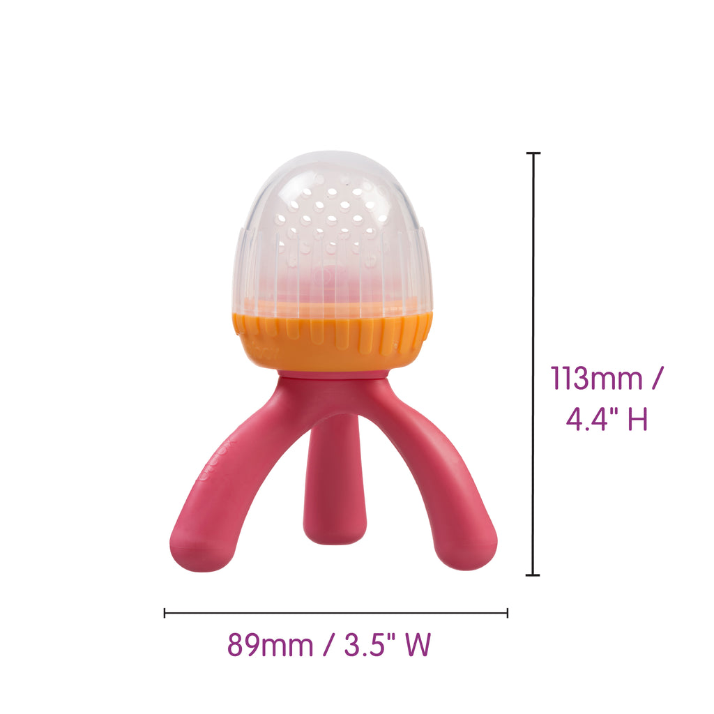 silicone fresh food feeder - lemon sherbet