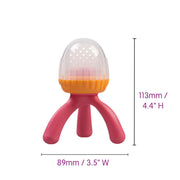 silicone fresh food feeder - lemon sherbet