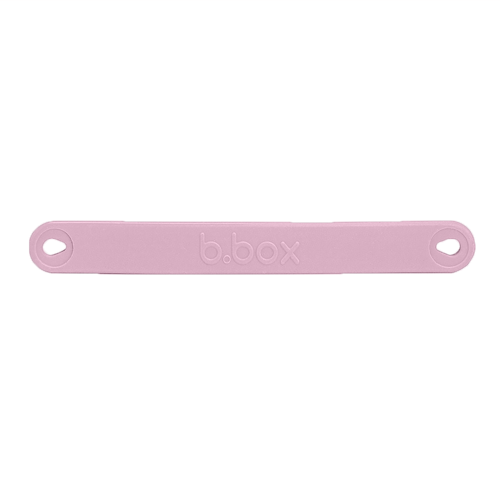 silicone lunchbox handle with b.box logo for Indigo Rose colorway