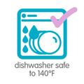 Dishwasher safe to 140°F