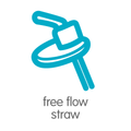 Free flow straw