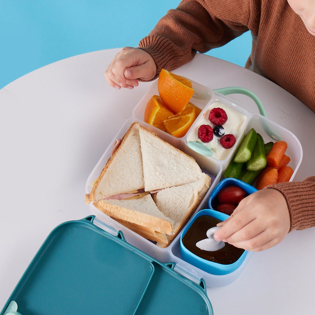 BigKing Lunchbox Bento Box, lunchbox, verzegelde lunchbox van roestvrij BigKing Lunchbox Bento Box, lunchbox, verzegelde lunchbox van roestvrij